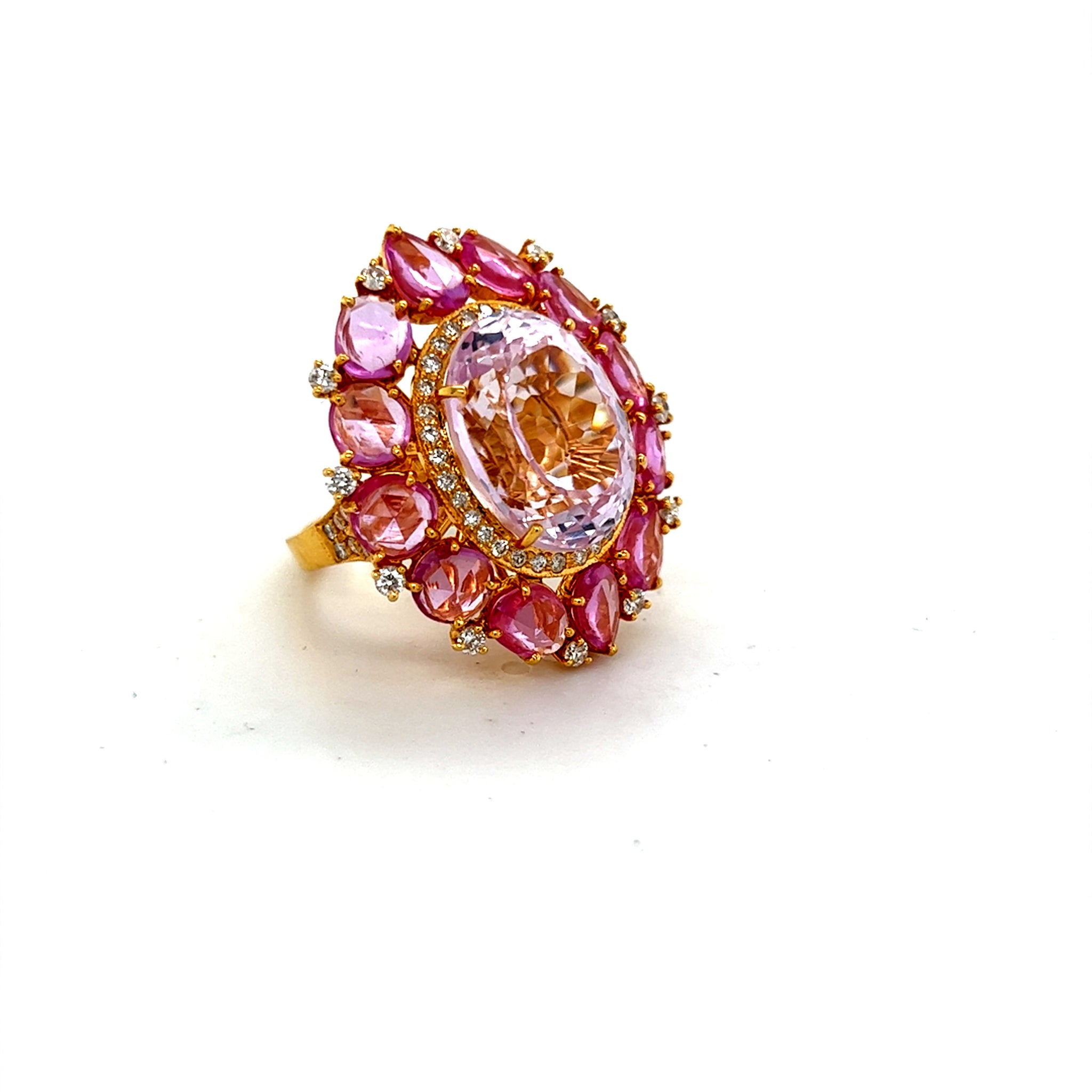 One-of-a-Kind 18kt Gold Kunzite Cocktail Ring II