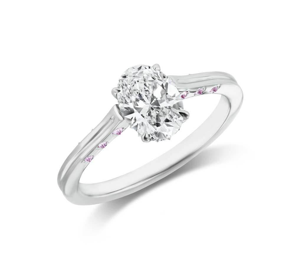 Diamond Engagement Ring 003 Oval Glenn Bradford Fine Jewelry