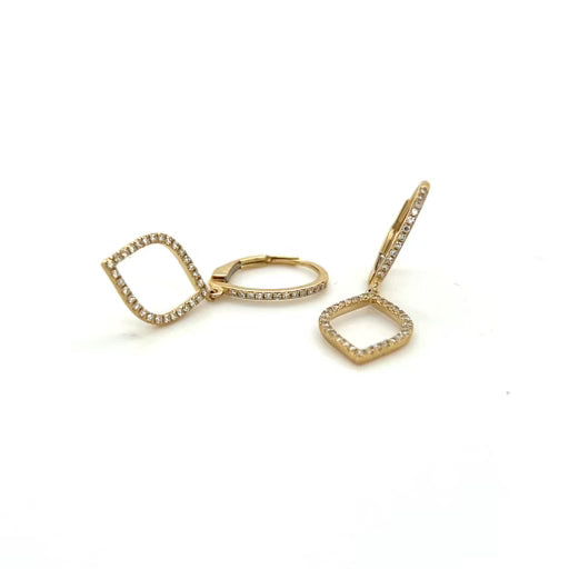 14kt Earring Tear Drop