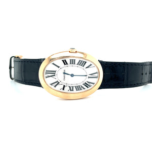 NOS Jumbo Cartier Baignoire 18kt Rose Gold Reference 3033