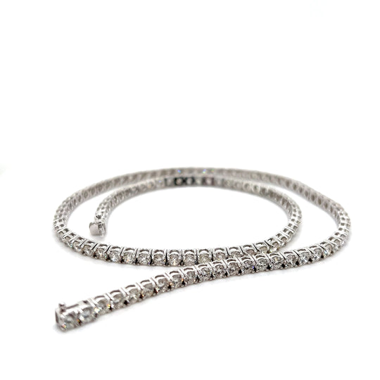 14kt White Gold Diamond Necklace