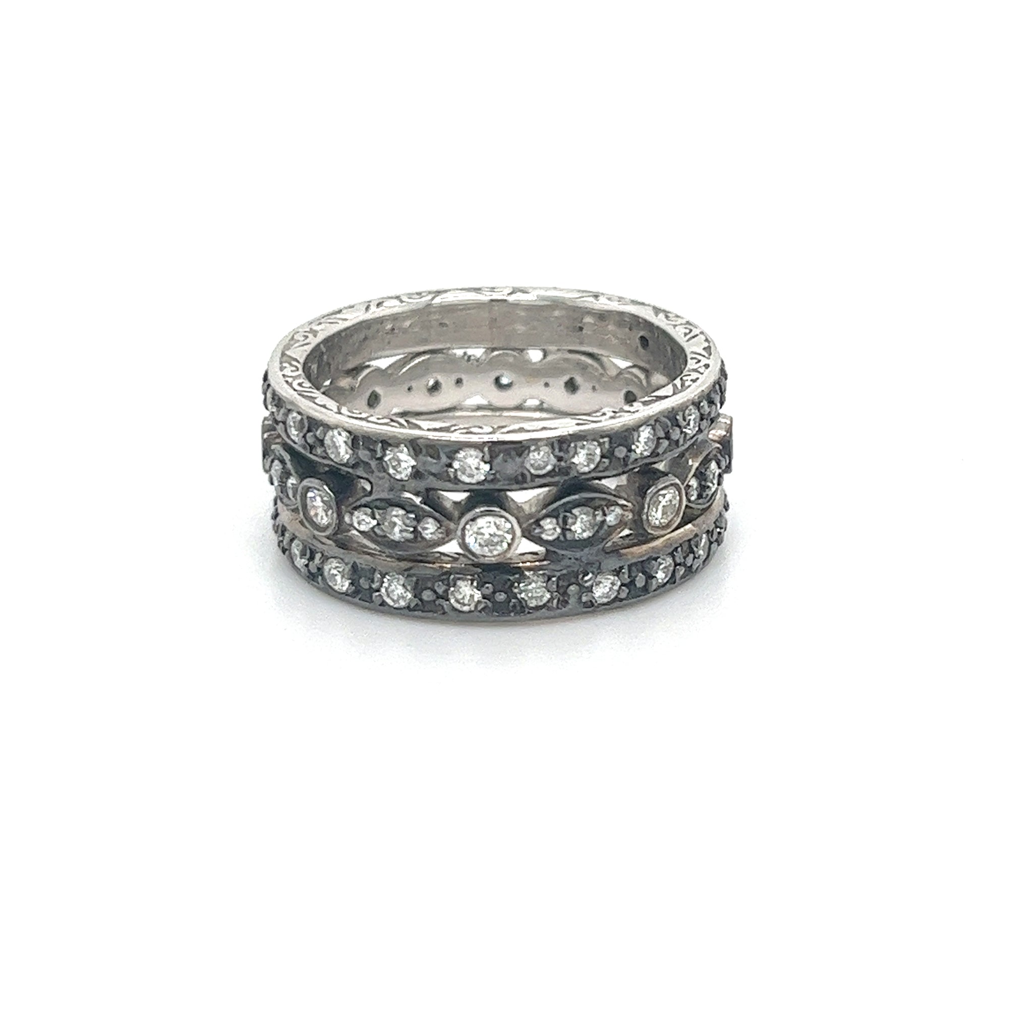 18kt White Gold and Diamond Eternity Band