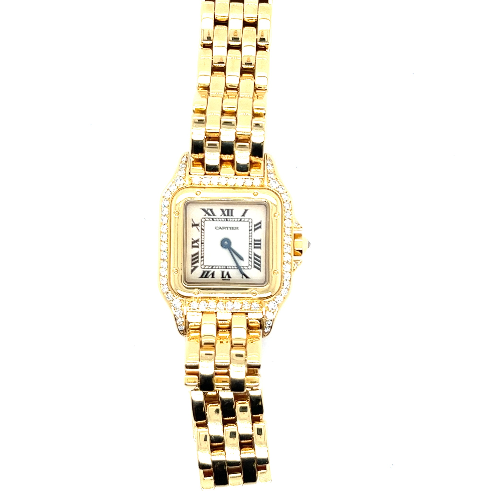 Cartier 18kt Yellow Gold Mini Panthere Factory Diamonds Complete