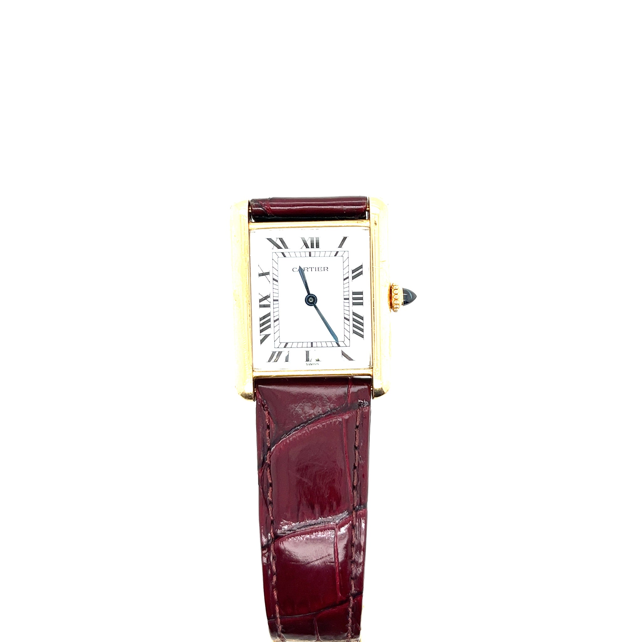 1978 Cartier Paris 18kt Gold Tank Watch Large