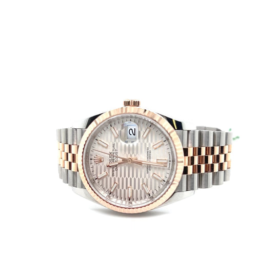 2022 Rolex Datejust 36mm Rose Gold and Steel ref 126231