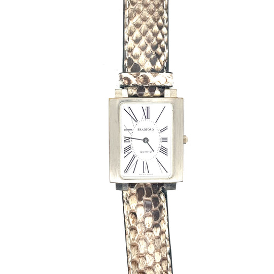 Bradford Tank Watch with Python Strap