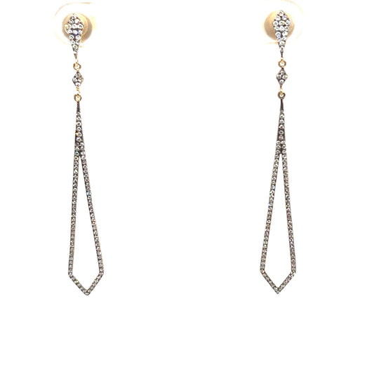 14kt Gold Earring ~.44cttw Diamonds