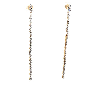 14kt Gold Scattered Diamond Earrings
