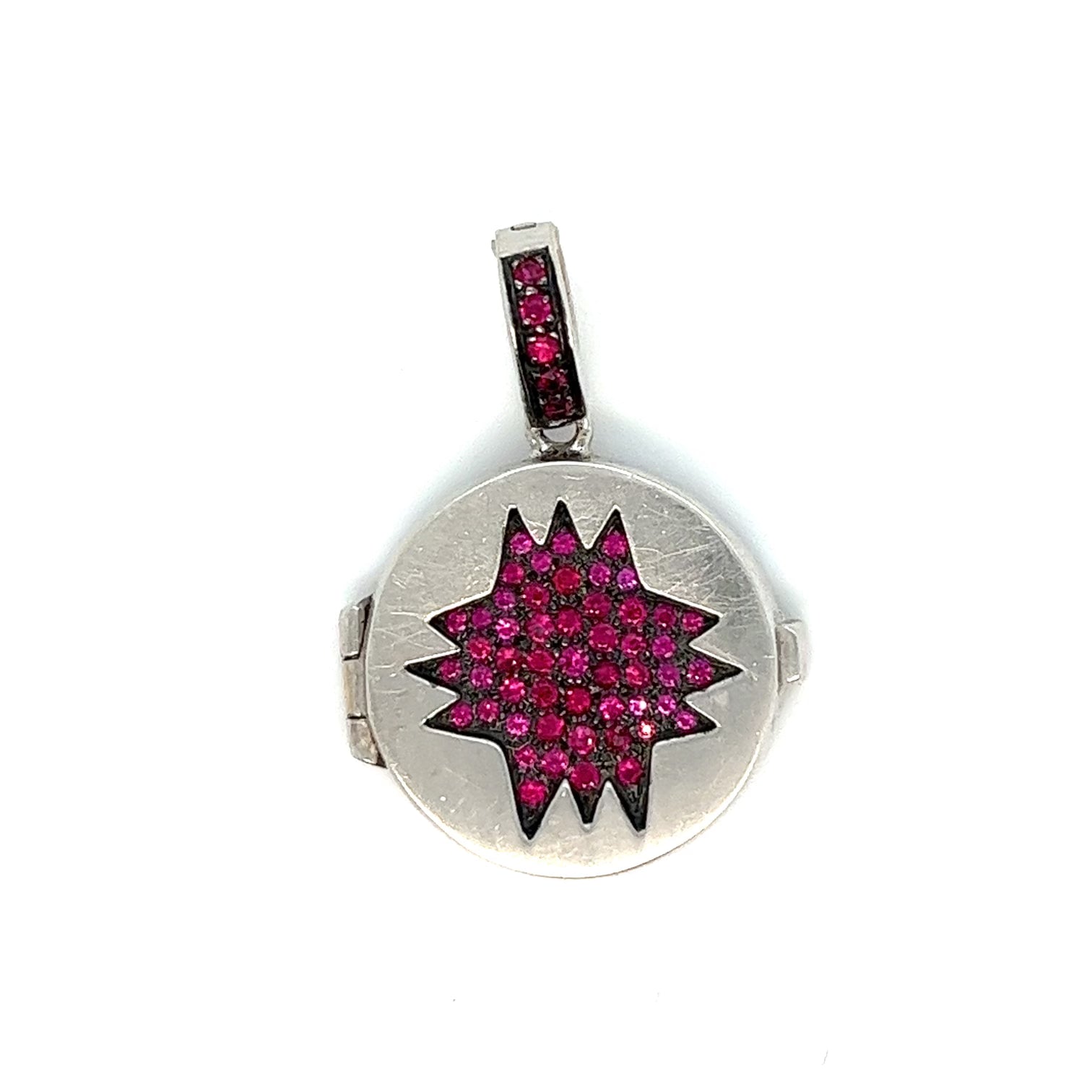 Award-Winning Diamond Sunburst Locket Charm Large