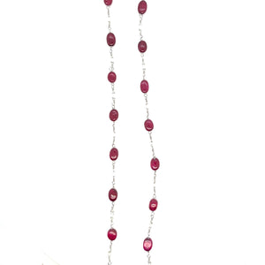 Platinum and Ruby Necklace