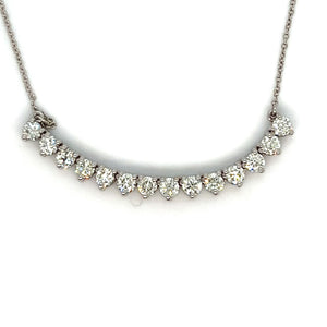 14kt White Gold Diamond Necklace 22"