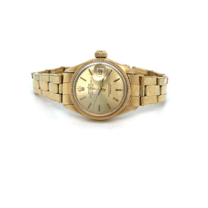 1967-68 18kt Gold Rolex 26mm Datejust Ref 6521