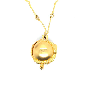 1985 18kt Gold Necklace Watch Ball Lappona By Bjornwechstrom "Star Wars"