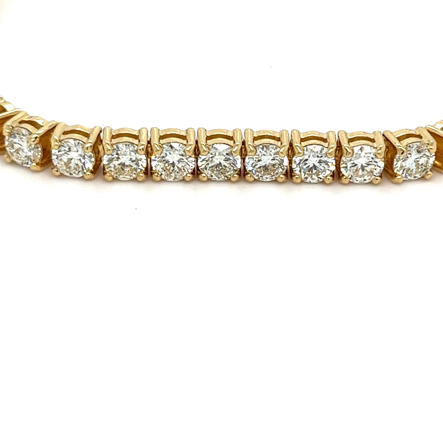 18kt Yellow Gold Tennis Bracelet 1