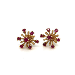 14kt Ruby Studs