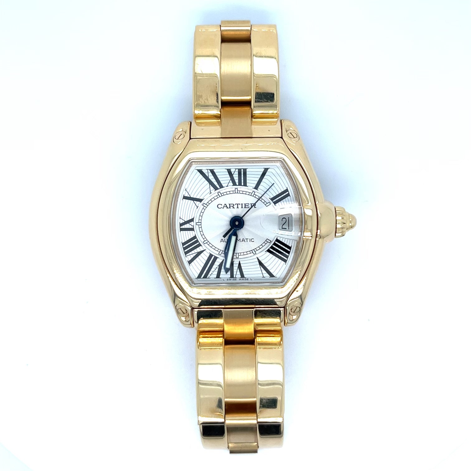 18kt Yellow Gold Cartier Roadster 18kt 37 x 44 mm Ref W62005V1