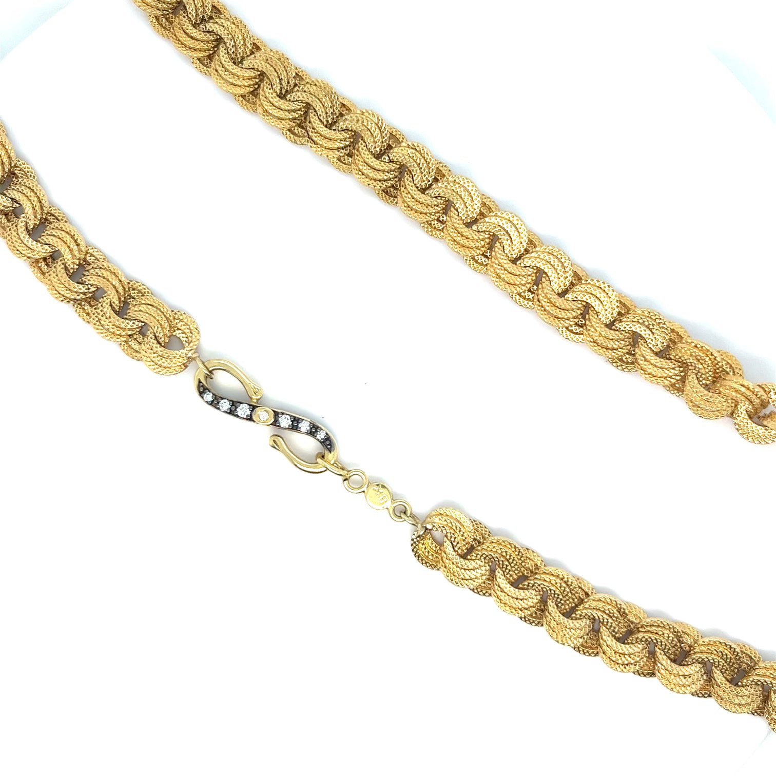 18kt Gold Woven Necklace 20"