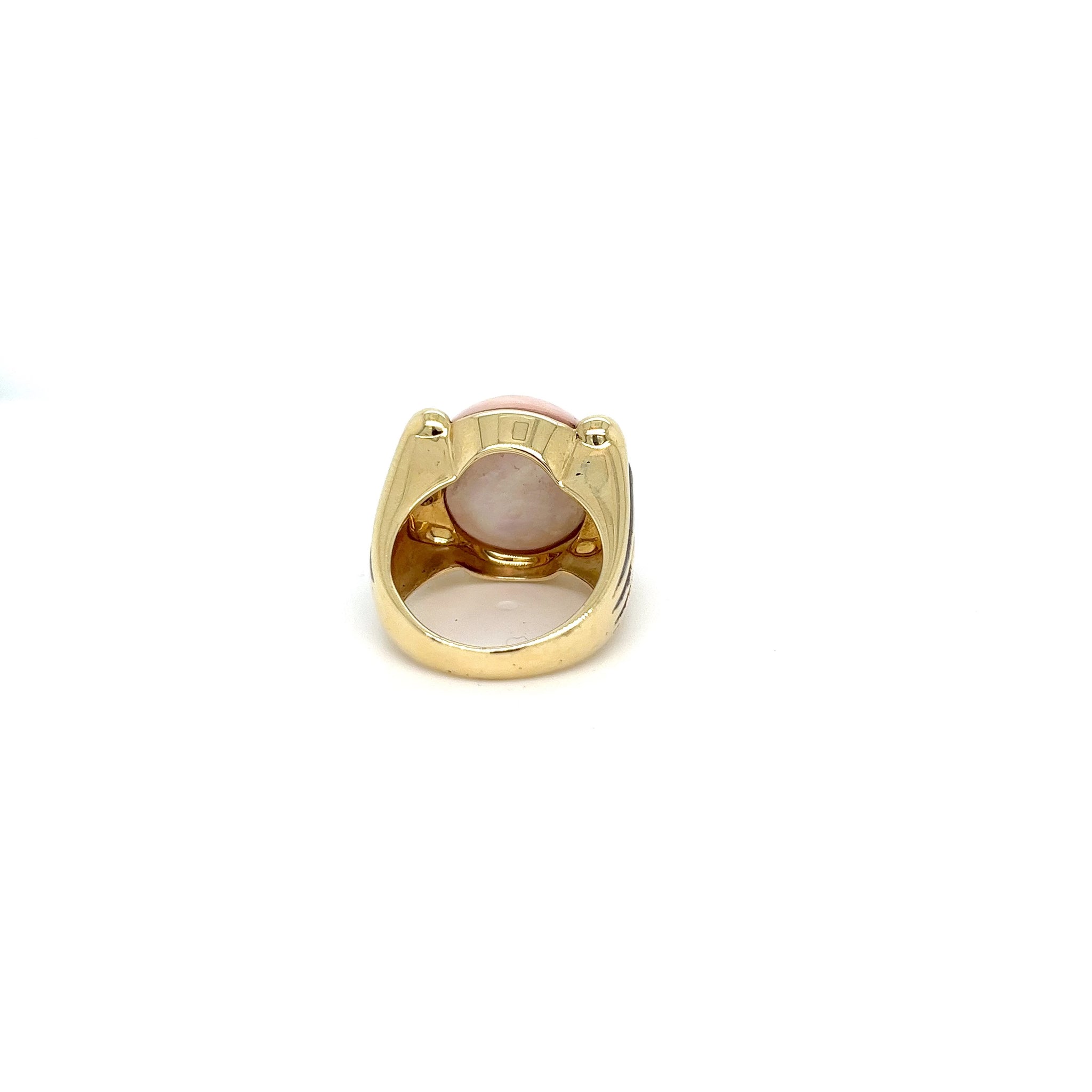 14kt Gold Pink Pearl Cocktail Ring