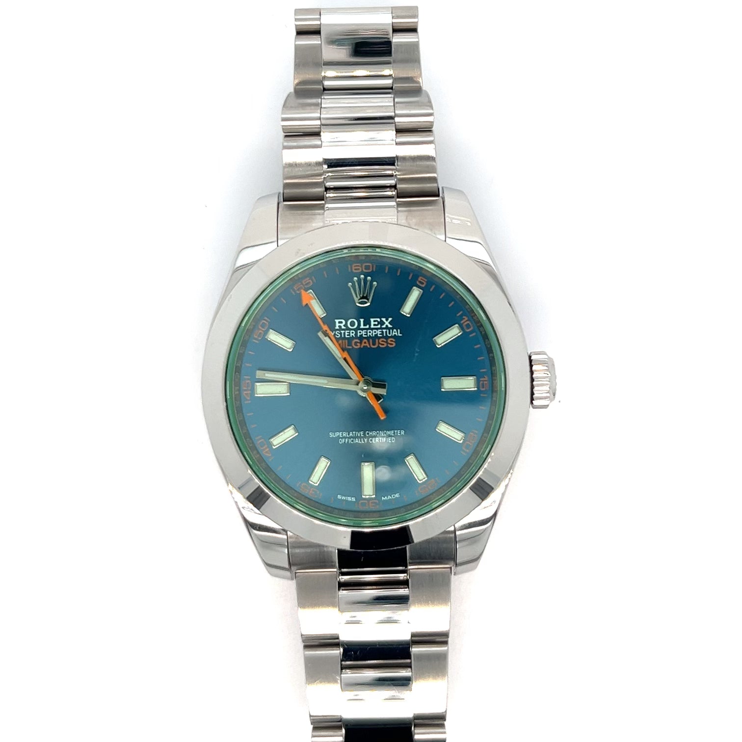 2019 Rolex Milgauss ref 116400GV Z-Blue Dial Complete