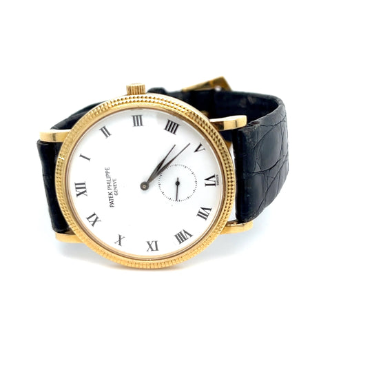 1995 18kt Gold Patek Philippe Calatrava Ref 3919J Complete