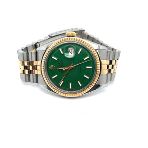 1969 Rolex Datejust 36 Dark Green Two Tone