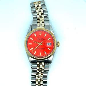 1970 Rolex Datejust 36 Red Dial, Buckley Birth Dial