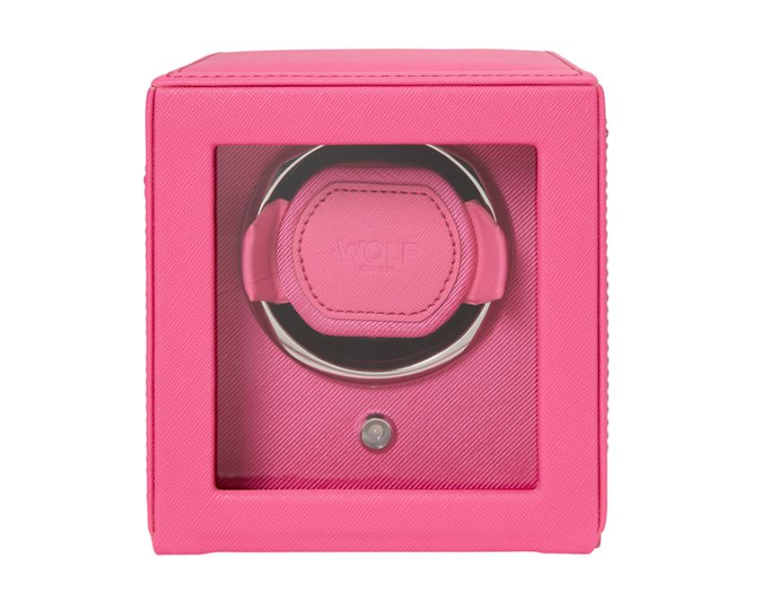 Small Watch Winder Cube Pink
