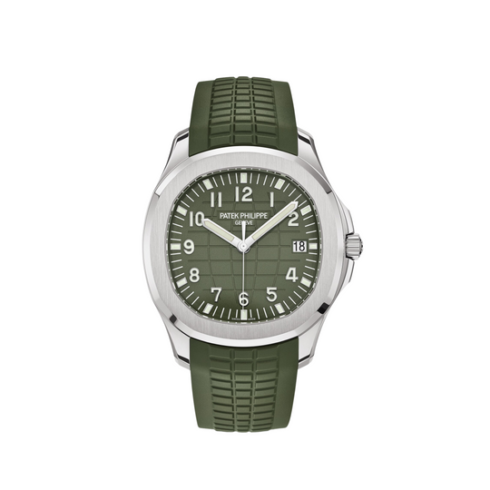 2025 Patek Philippe Aquanaut Reference 5168G-010 White Gold Green Dial
