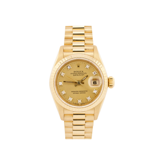 1993 Rolex Datejust 69178 'Ladies' Yellow Gold Diamond Dial