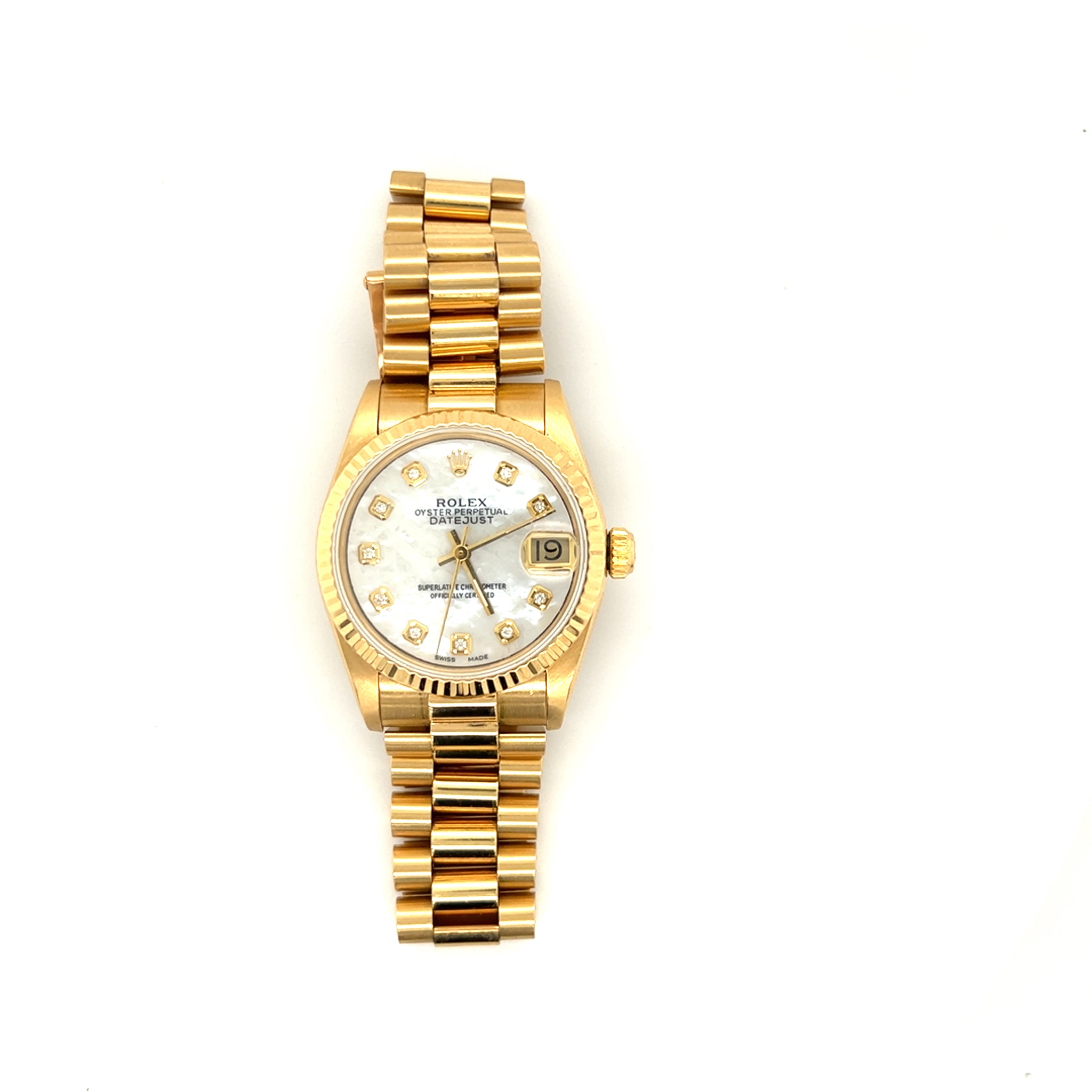 1987 18kt Gold Rolex 31mm Datejust Presidential