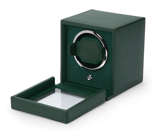 Small Watch Winder Cube British Racing Green