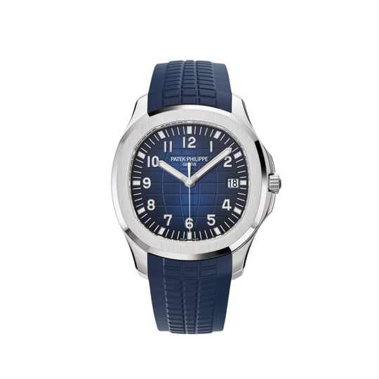 2022 Patek Philippe Aquanaut Reference 5168G White Gold Blue Dial