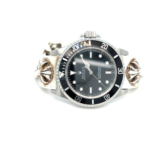 1999 Rolex Submariner 14060 No Date Stainless Steel Black Dial Chrome Hearts Bracelet
