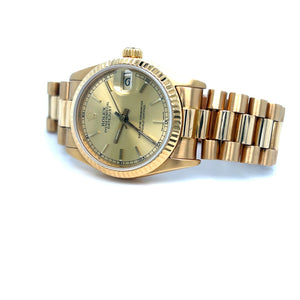 1989 18kt Gold Rolex 31mm Datejust Presidential