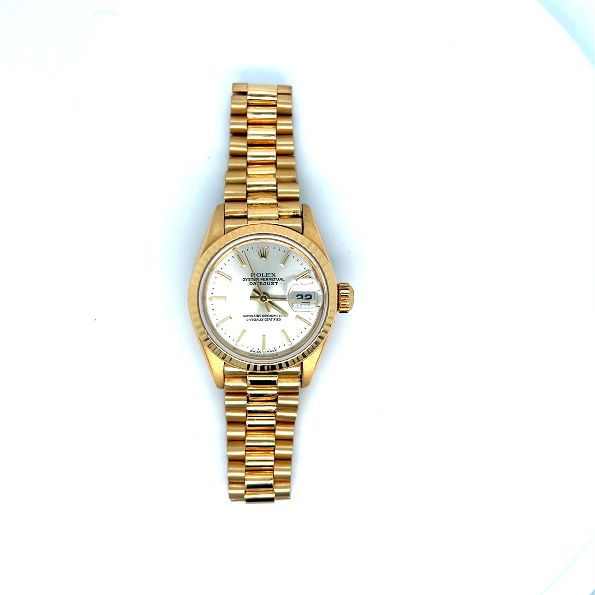 1999 18kt Gold Rolex Datejust Ref 69178 26mm