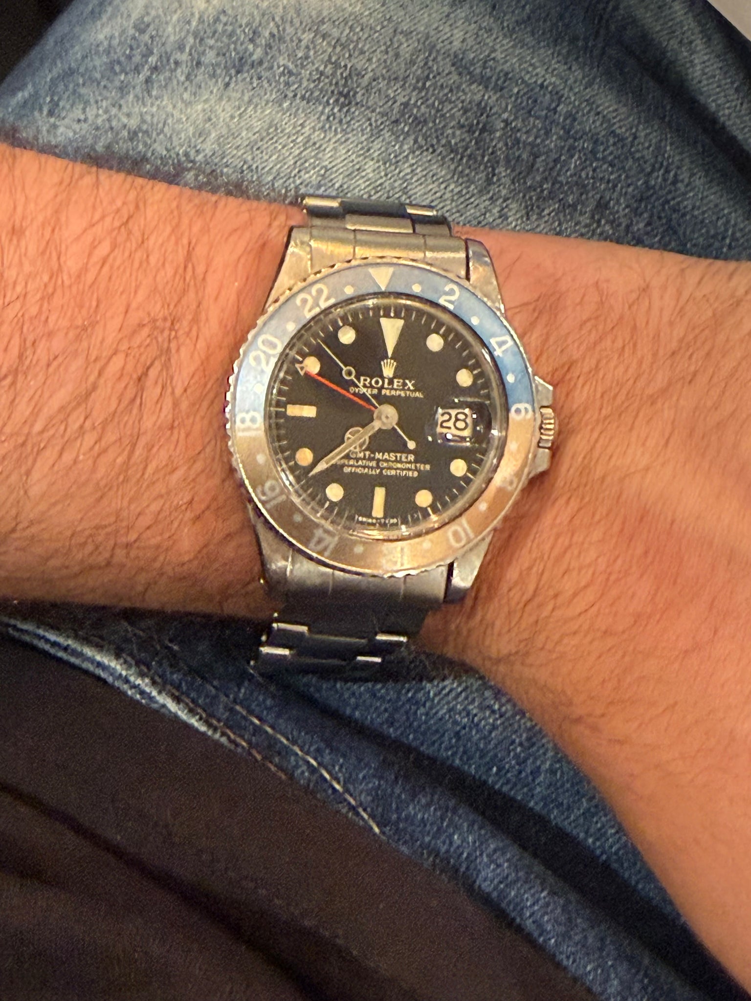 1966-1967 Rolex GMT-Master 1675 'Pepsi' Stainless Steel Black Dial