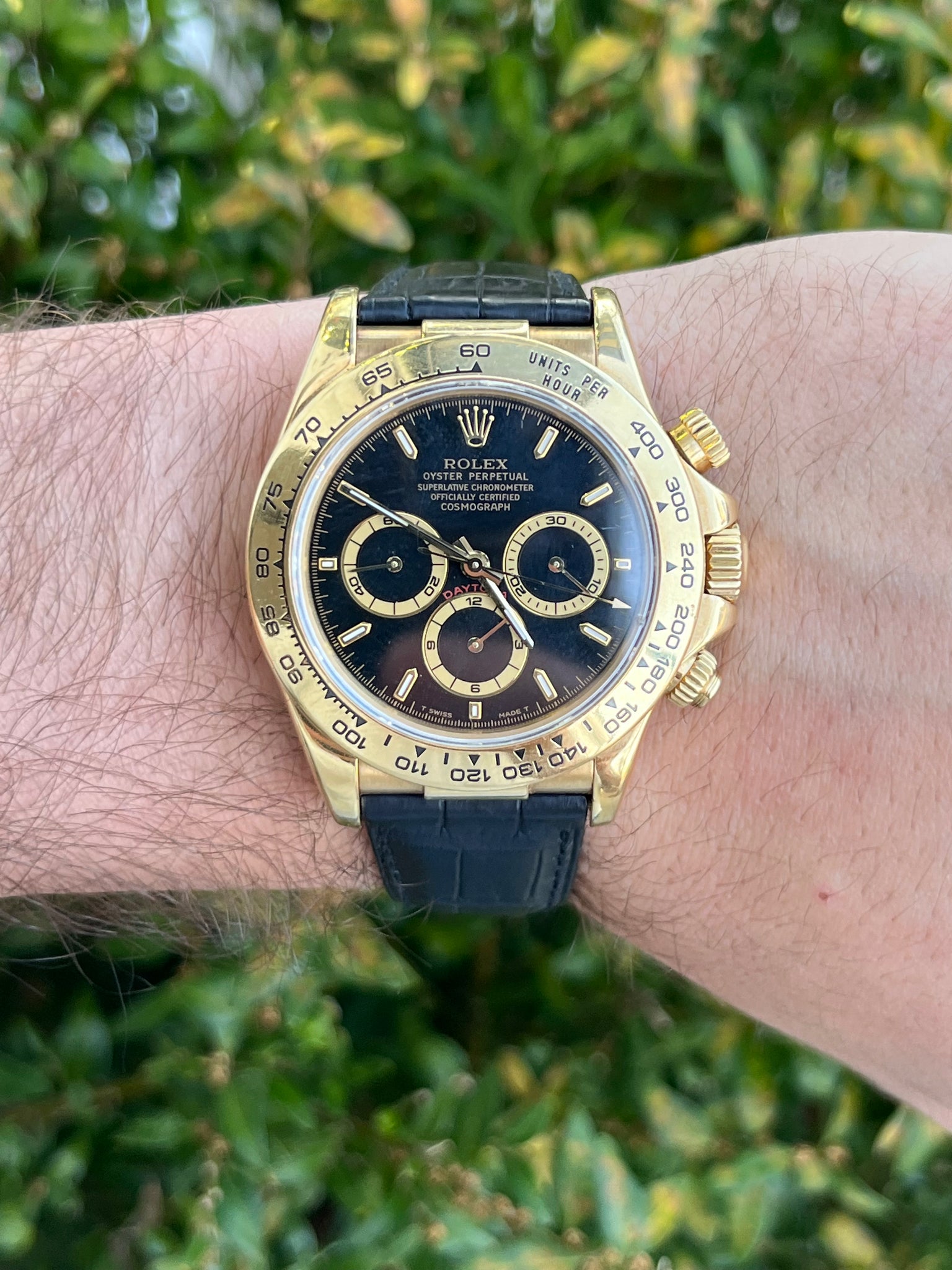 1995 Rolex Daytona 16518 Yellow Gold Black Dial Zenith Movement 1995 Rolex Daytona 16518 Yellow Gold Black Dial Zenith Movement