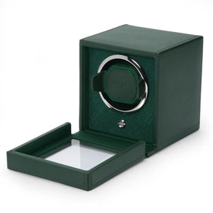 Small Watch Winder Cube Dark Green