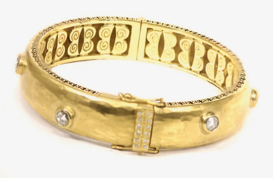 Hand-Hammered Tulum Wide Bangle
