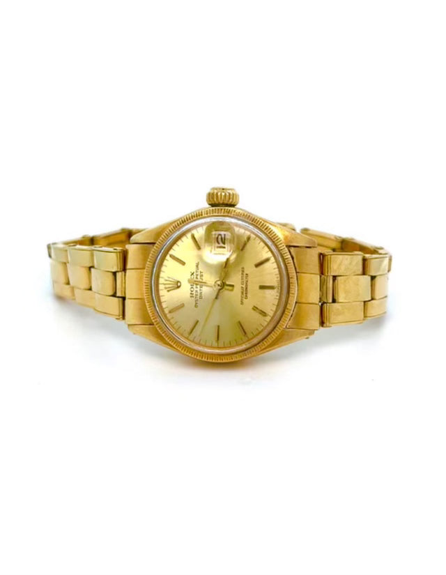 1973 14kt Gold Rolex 31mm Date Ref 6824