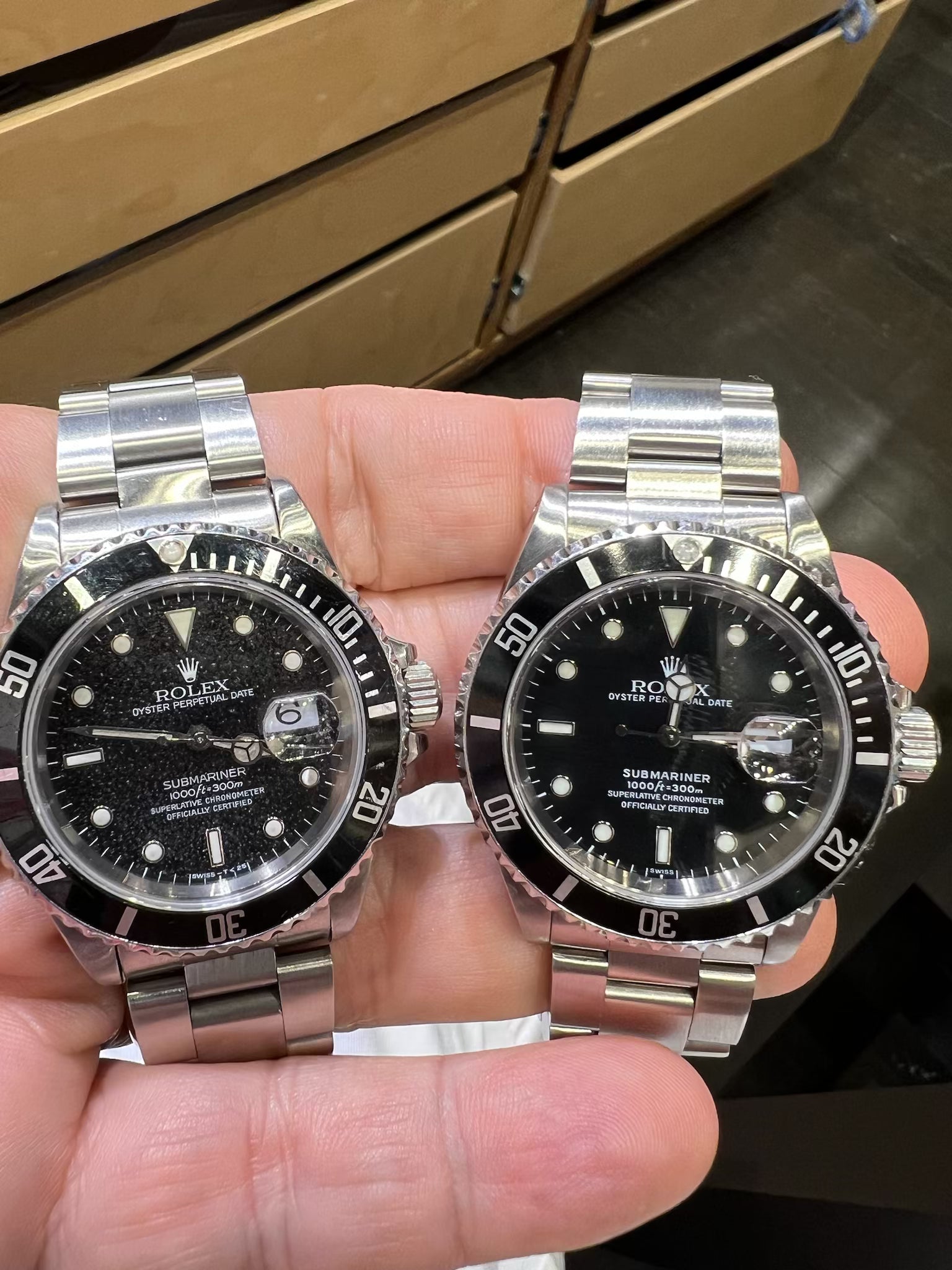 1995 Rolex Submariner Date Reference 16610 Stainless Steel Black 'Stardust' Dial