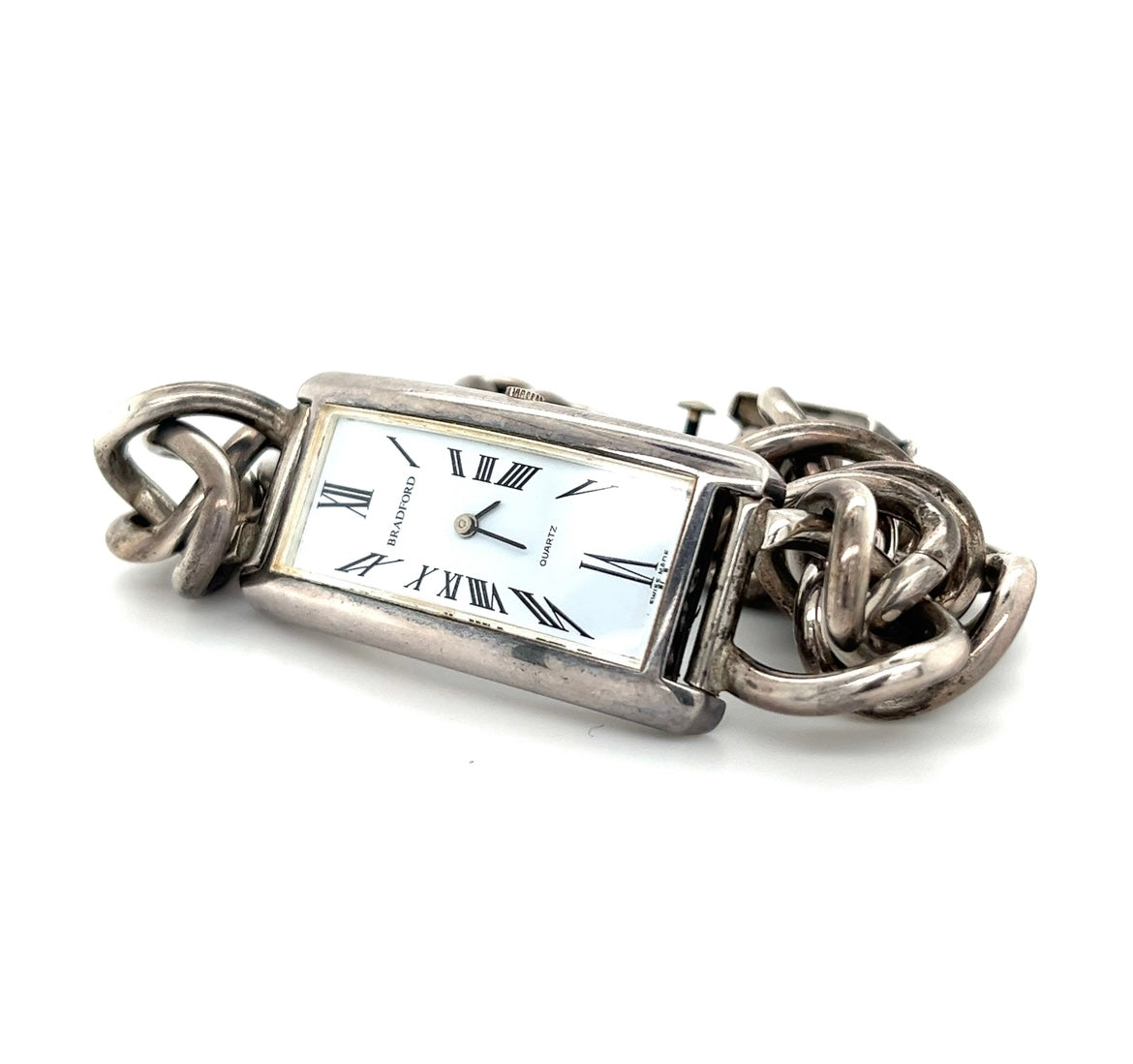 Bradford Curve X Watch with Sterling Silver Intricate Bracelet