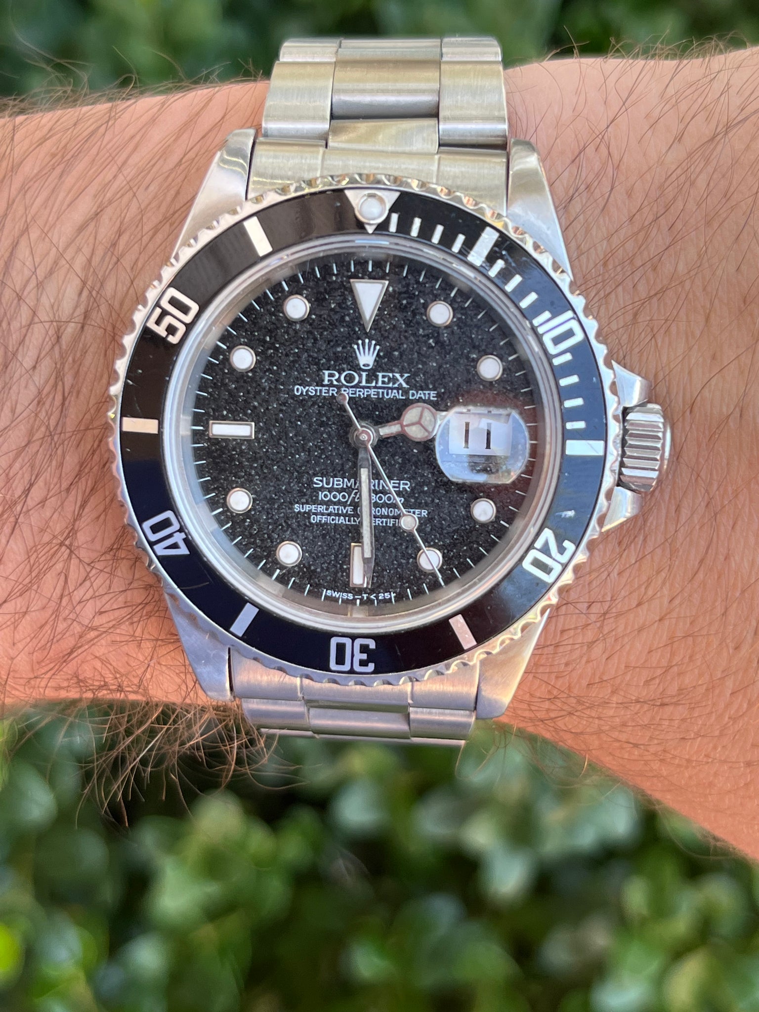 1995 Rolex Submariner Date Reference 16610 Stainless Steel Black 'Stardust' Dial