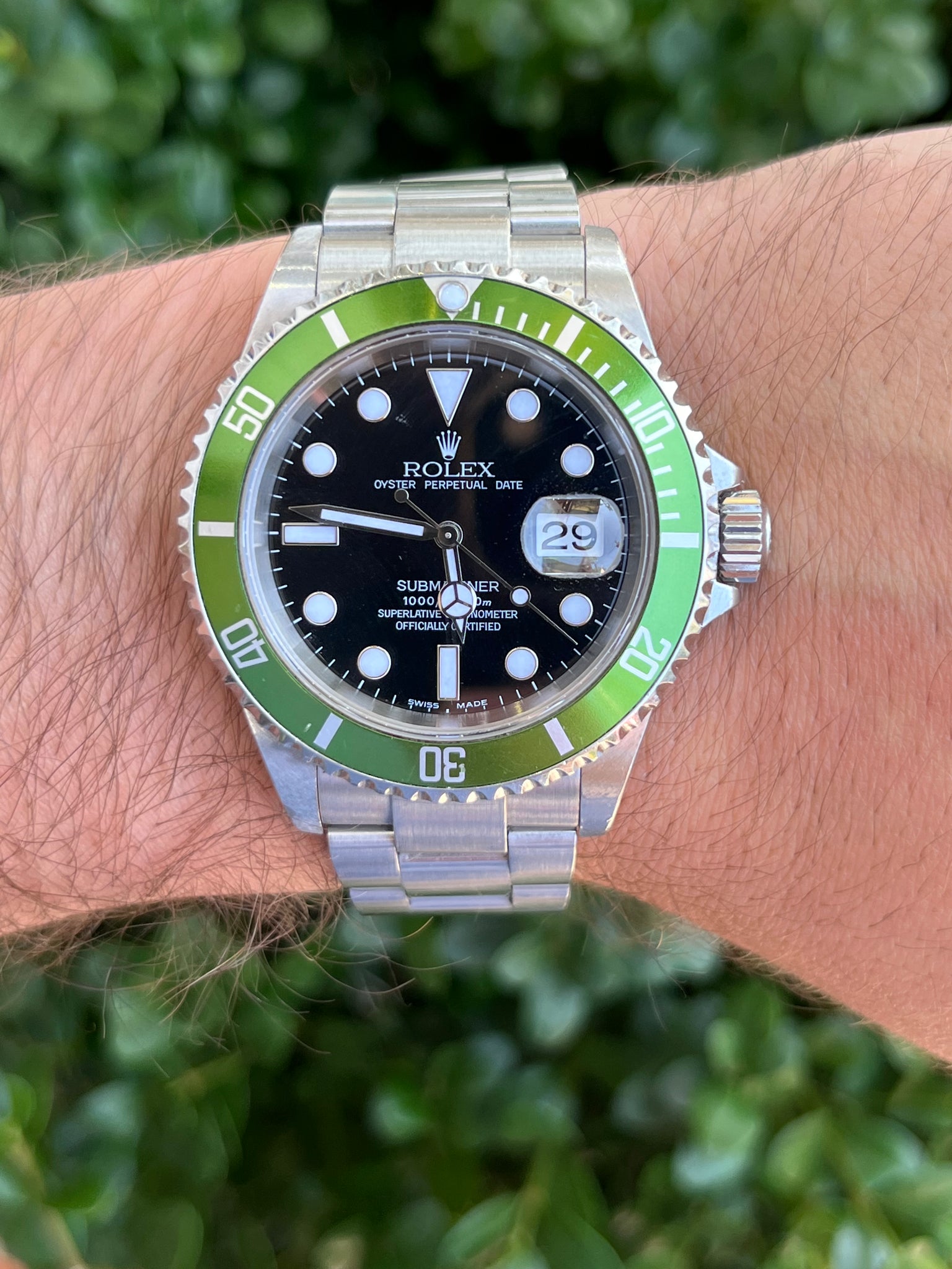 Rolex Submariner Kermit Flat 2003 Rolex Submariner 11610LV 'Kermit