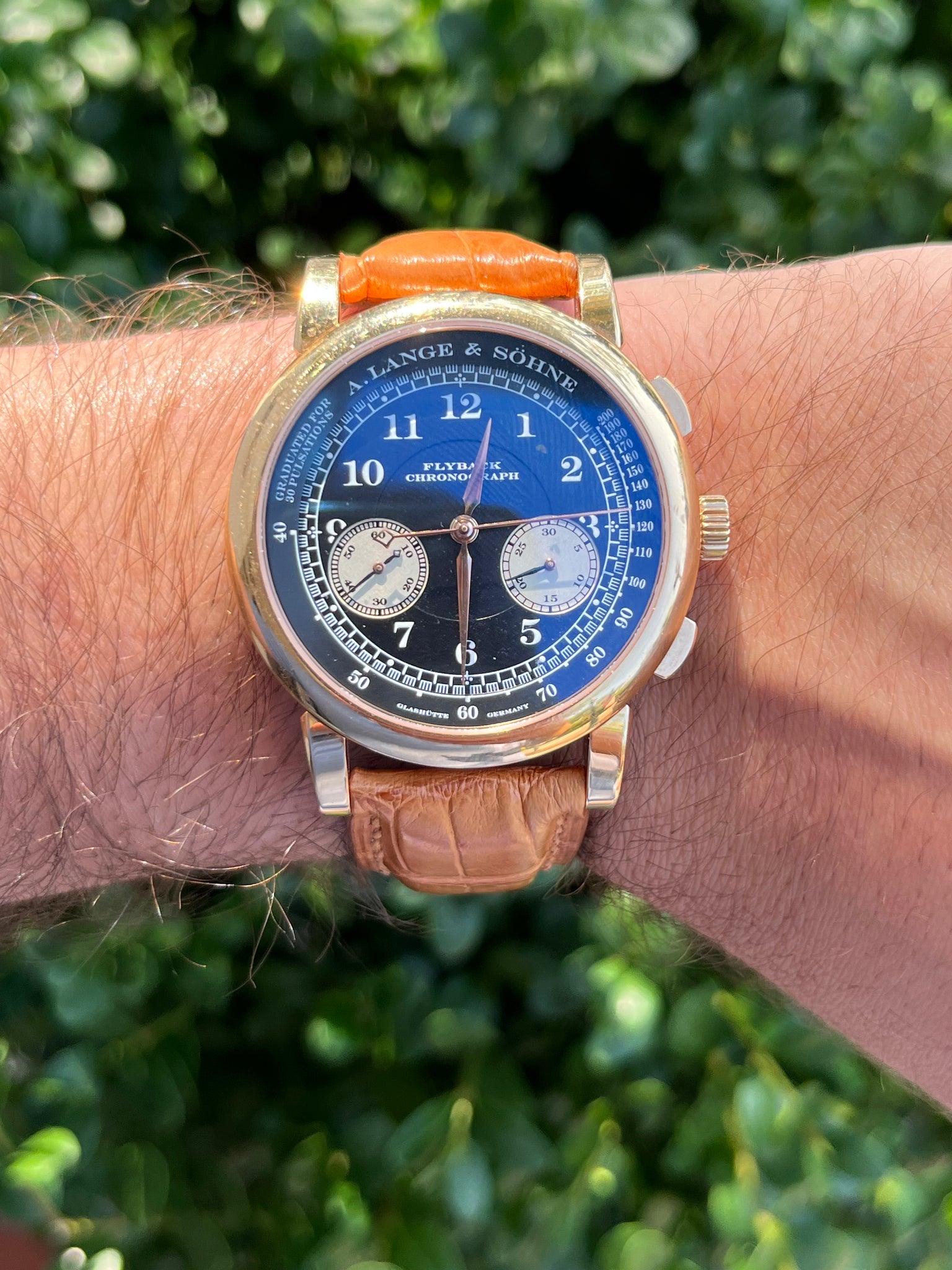 Lange 1815 Datograph Chronograph Flyback 18kt Yellow Gold Ref