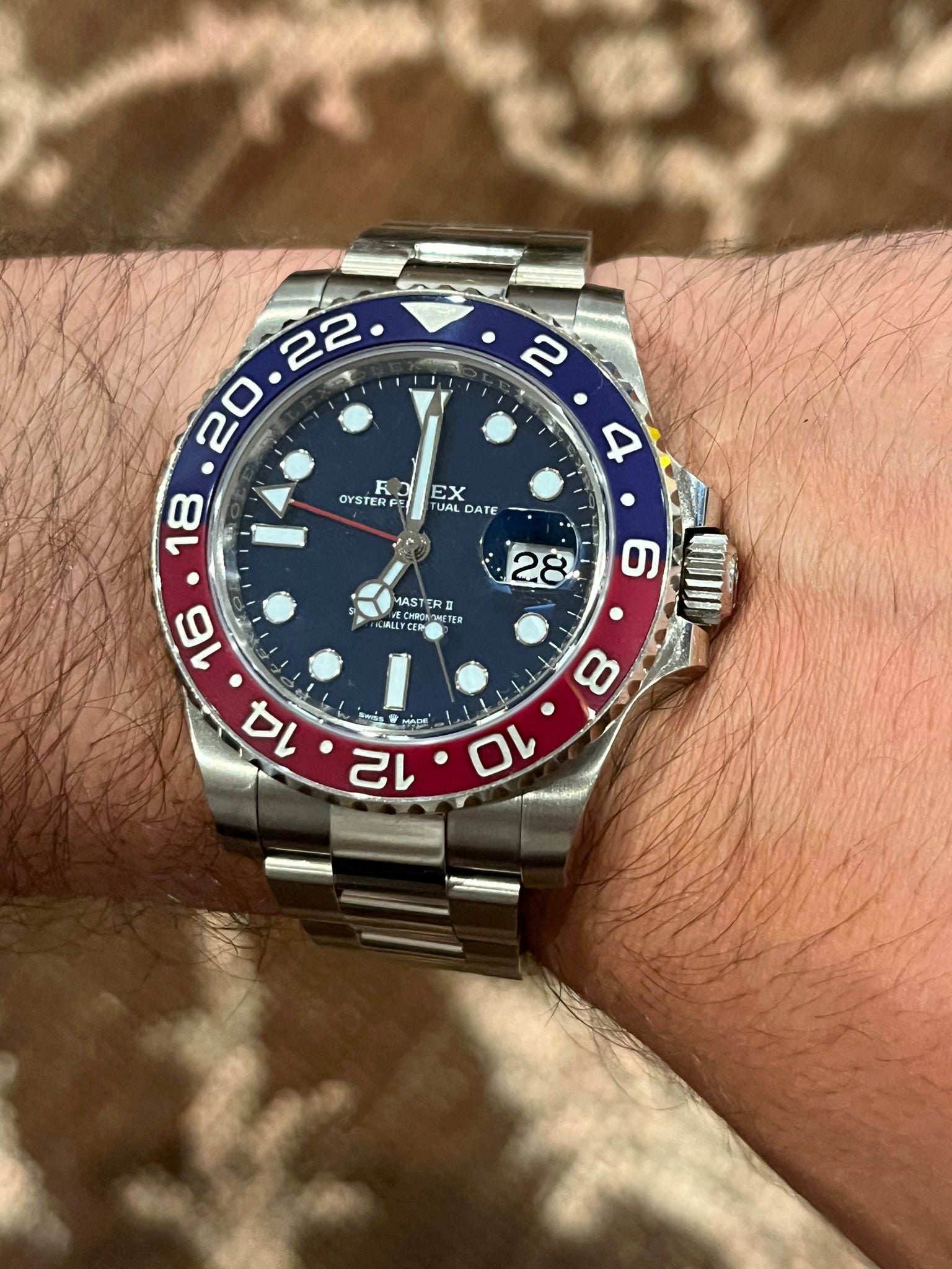 2021 Rolex GMT-Master II 126719BLRO Pepsi White Gold Blue Dial
