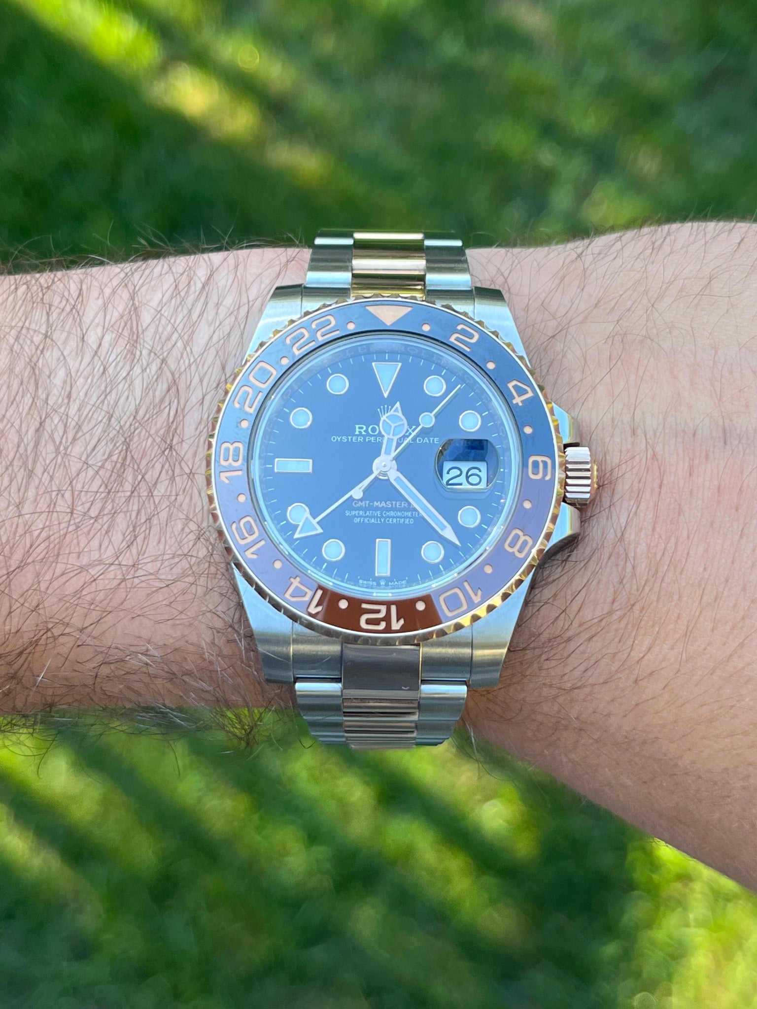 2019 Rolex GMT-Master II 'Root Beer' 126711CHNR Stainless Steel Rose Gold Black Dial