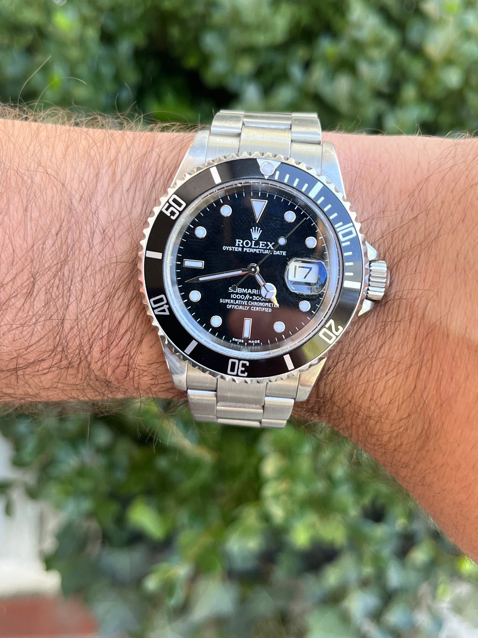 2002 Rolex Submariner Date Reference 16610 Stainless Steel Black Dial