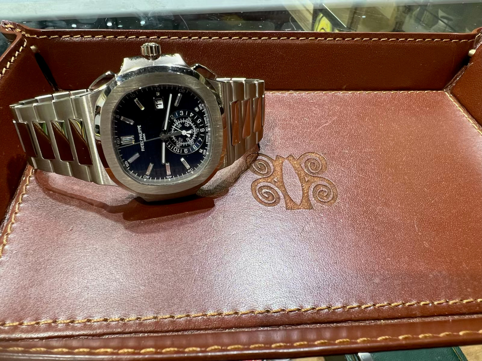 Patek Philippe Nautilus Reference 5976/1G-001 "40th Anniversary" White Gold Blue Diamond Baguette Dial Limited Edition