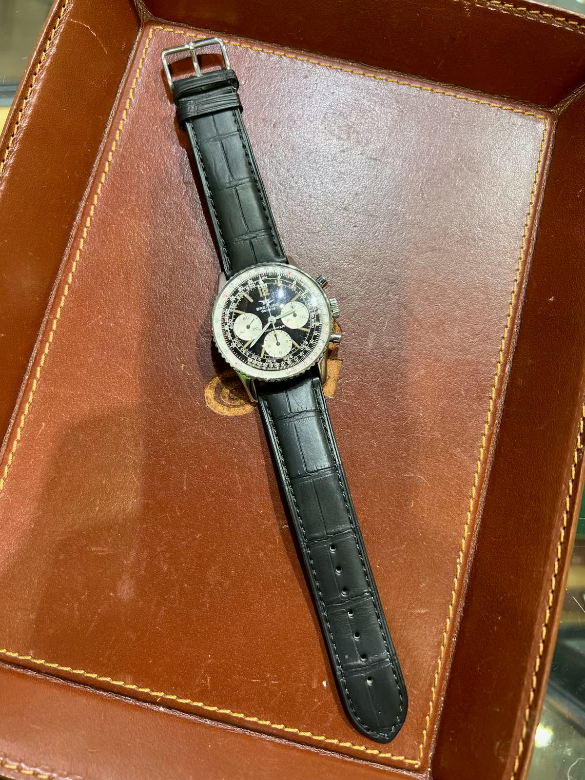 1960s Breitling Navitimer Chronograph Reference 806 Black Dial